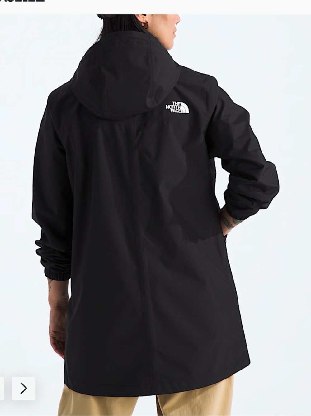 The North Face Black Hooded Shell Coat